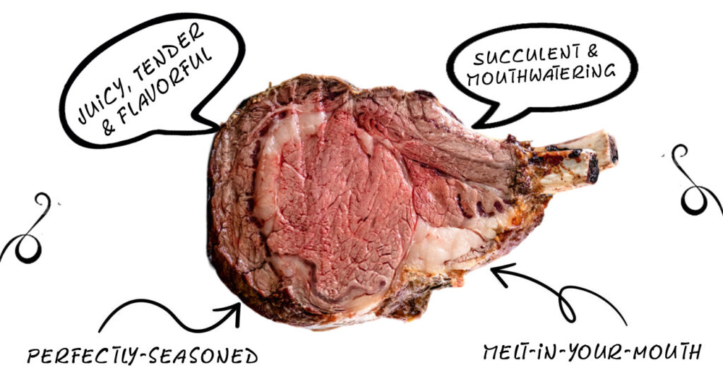 Holiday prime rib catering