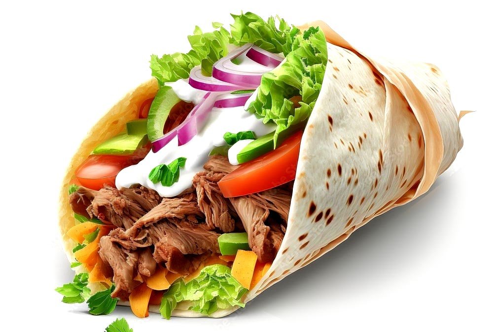 Taco bar catering for an office event