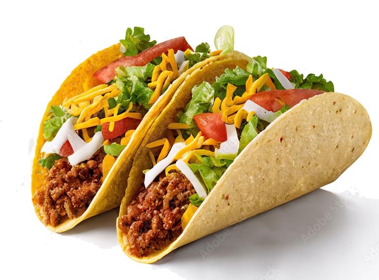 Tacos made fresh on site at a catered event